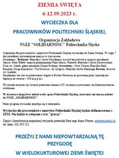 Ziemia wita 2023-Solidarnosc