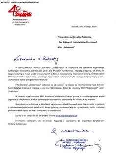 zaproszenie na Maraton Solidarnoci 2020